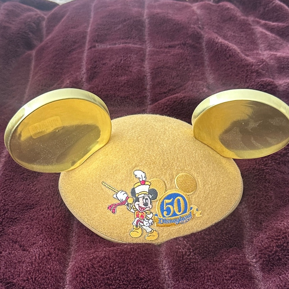 Disney 50th Anniversary Gold Mickey Ear Hat - Disneyland Resort